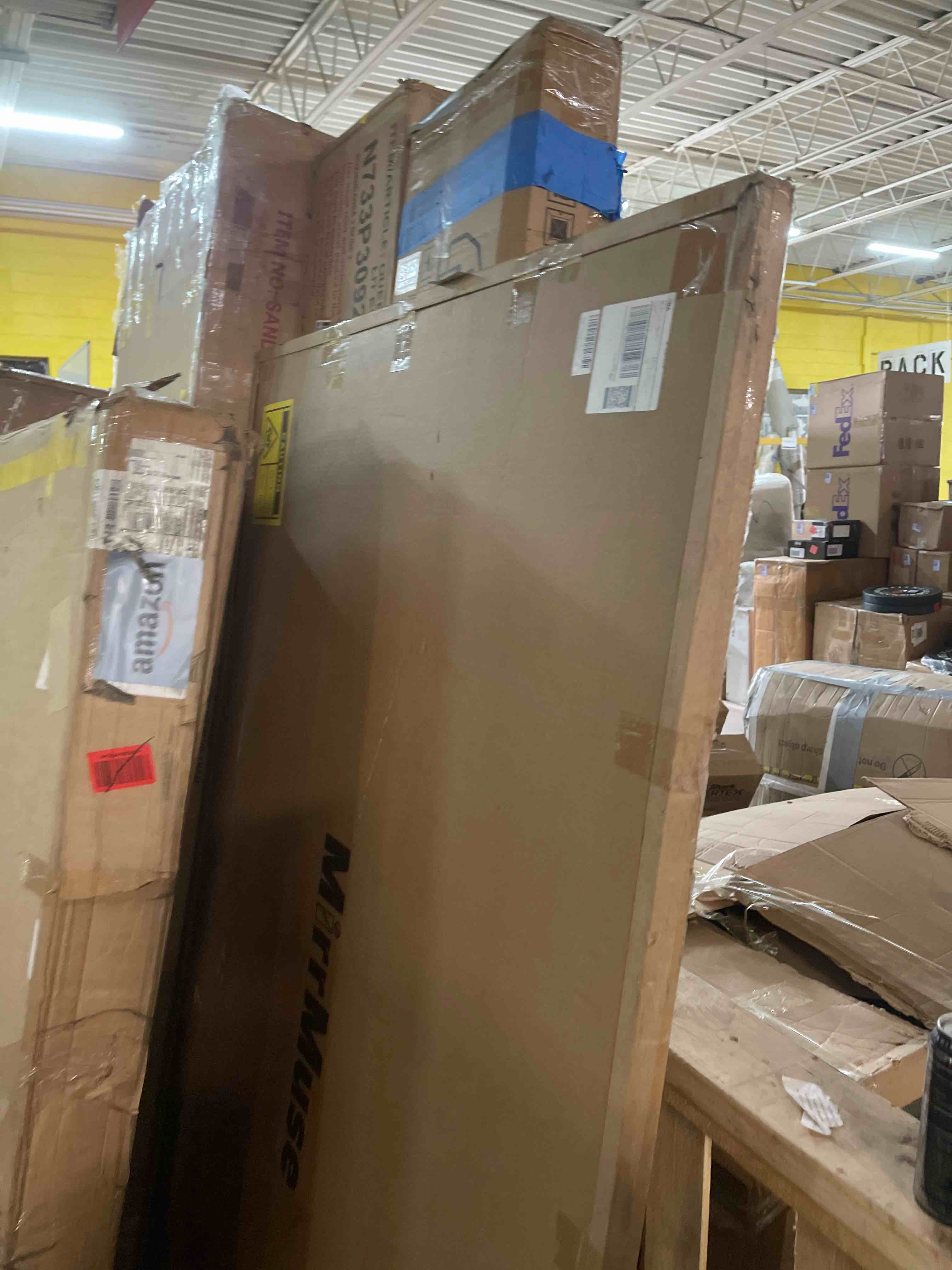 Condition photo showing New/Like New for Antok Full Length Mirror, 72"x44" Floor Mirror, Floor Standing Freestanding Full Body Mirror with Stand for Bedroom, Hanging Mounted for Living Room Cloakroom, Gold