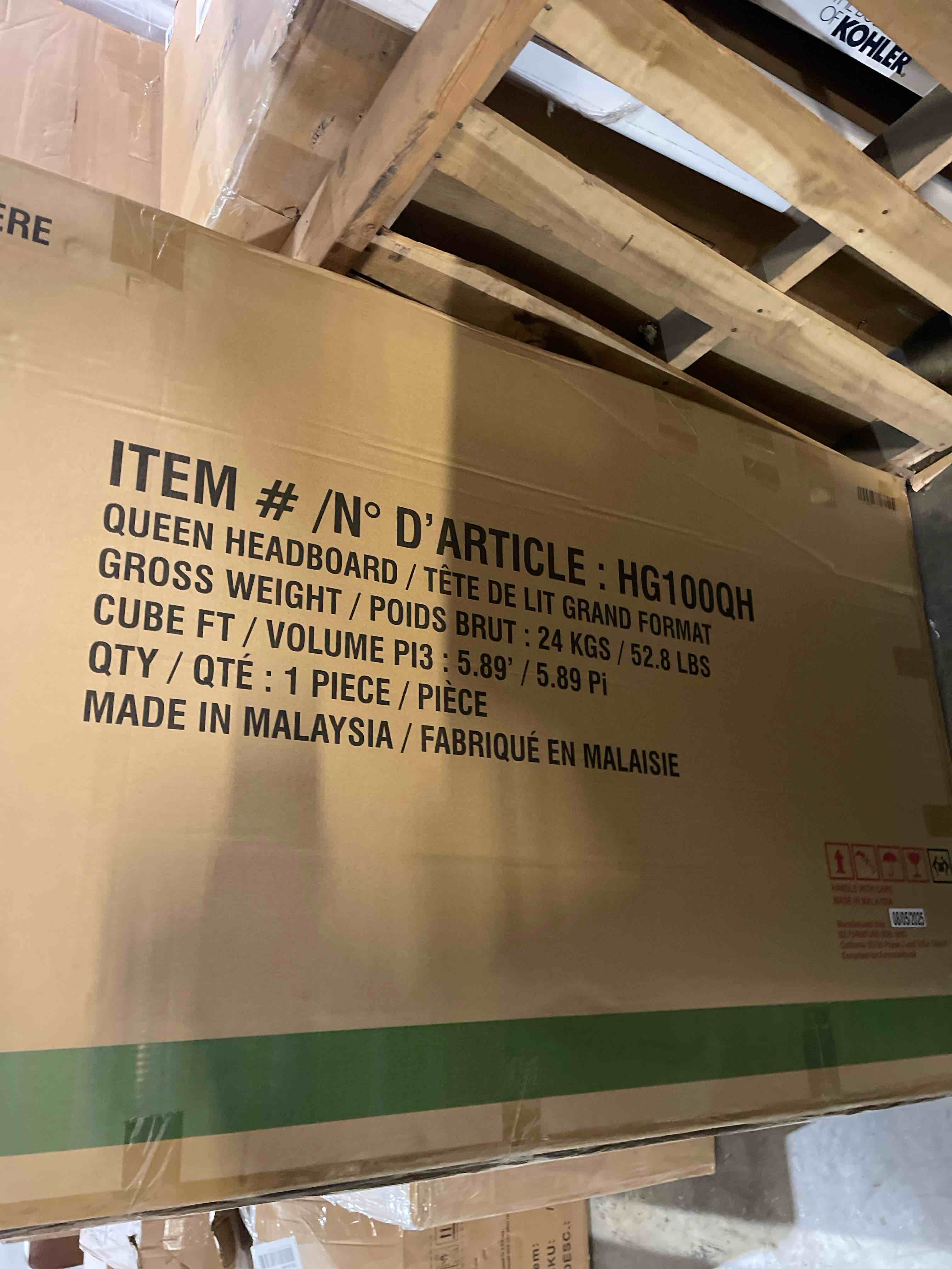 Condition photo showing Good Condition for Jobe Panel Bed Headboard & Footboard Only 