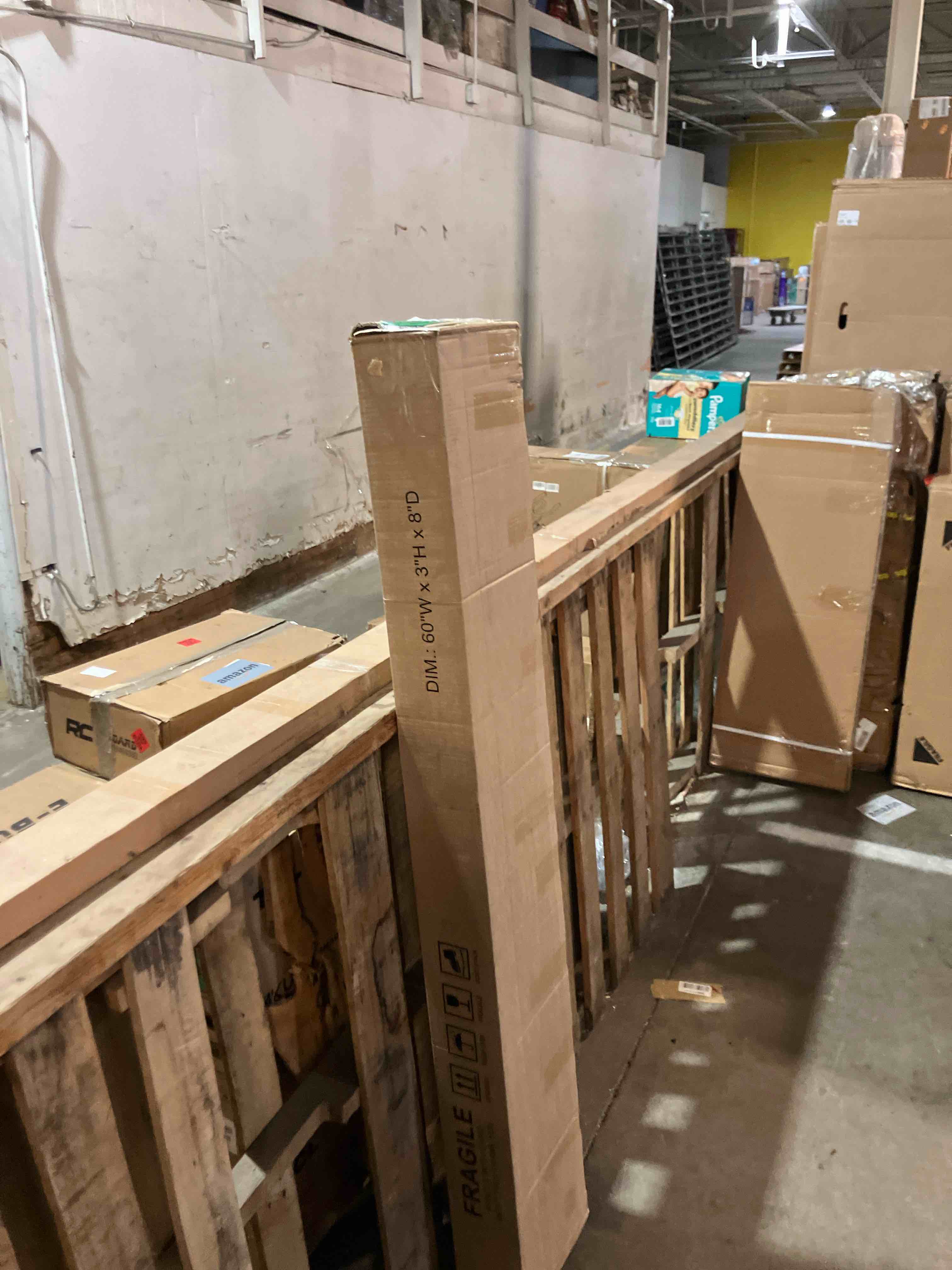 Condition photo showing New/Like New for Fun Memories Floating Fireplace Mantel - Handcrafted Wood Mantles for Over Fireplace - Wall Mounted Farmhouse Fireplace Mantel Shelf - 60" x 8" x 3"- Natural