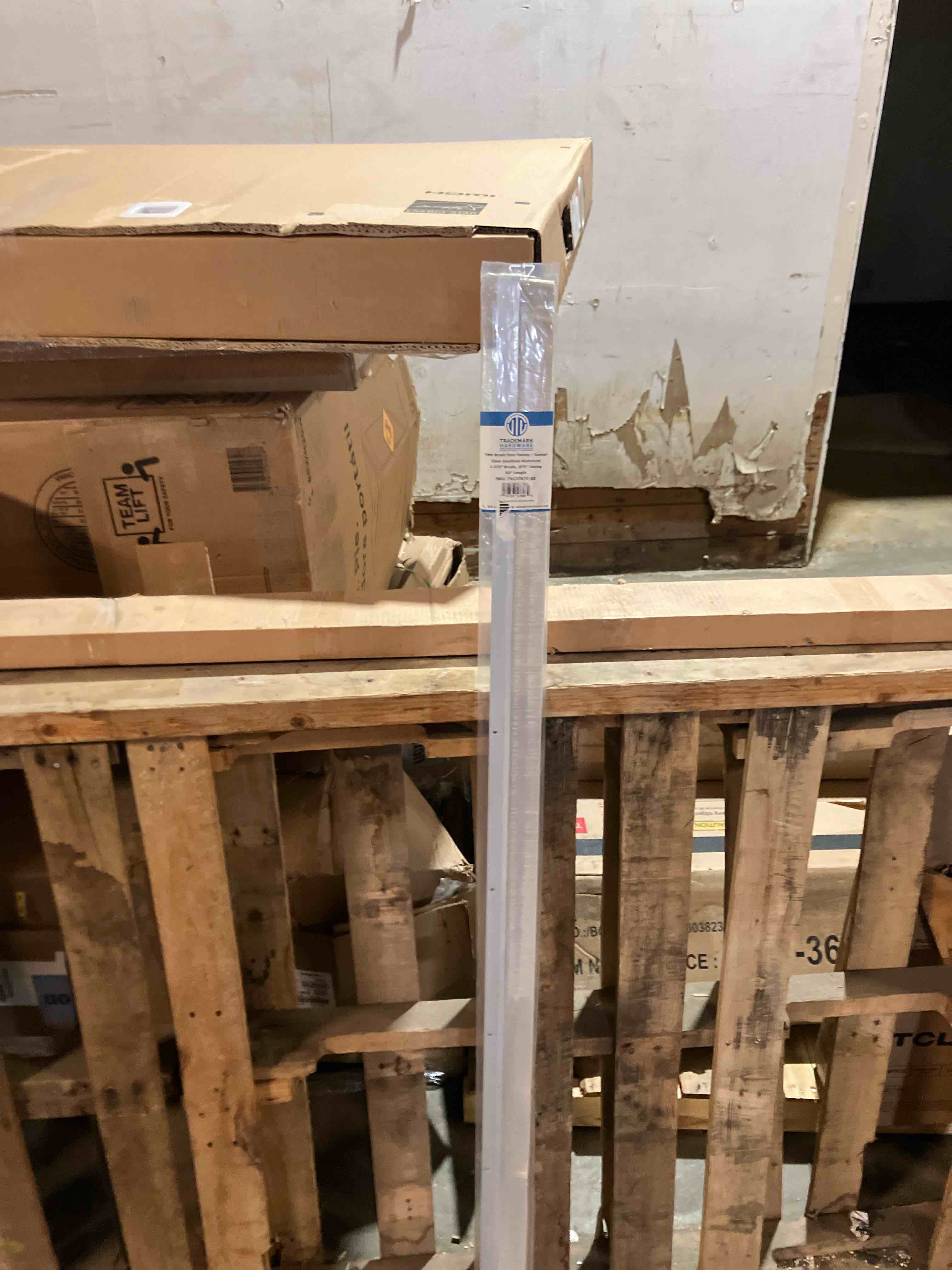 Condition photo showing New/Like New for TMH Door Brush Sweep, White Door Sweep for Bottom of Door, 60" Door Sweeps for Exterior Doors Easy Install Weatherproof Brush – Commercial Door Sweep for Superior Protection - 1.375" x 60 Inches