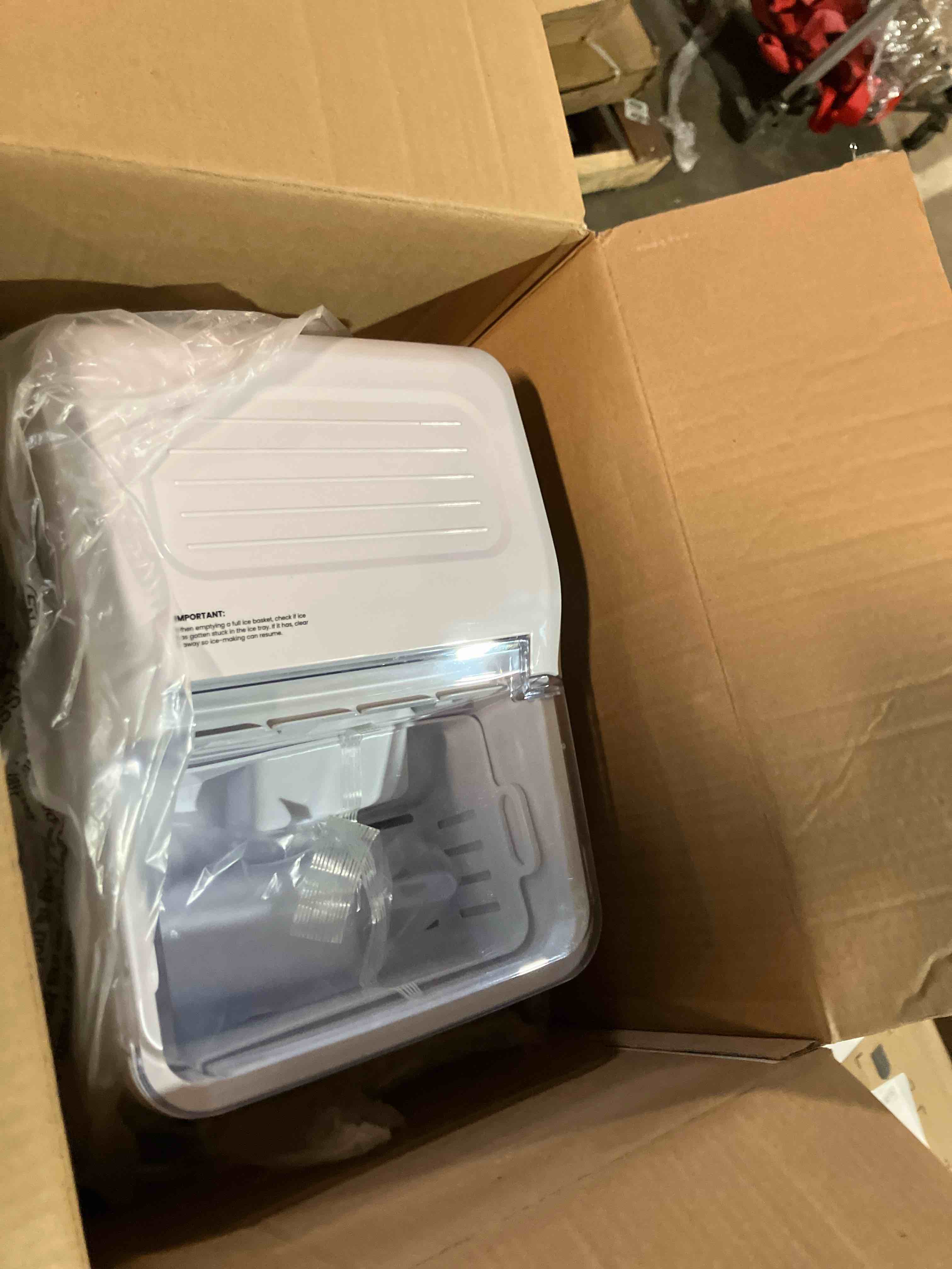 Condition photo showing New/Like New for Compact Nugget Ice Machine with 26 Pound Daily Ice Production, Self-Cleaning Function, Quiet Operation, Removable Ice Basket, Water Reservoir, LED Display, Countertop Design for Chewable Nugget Ice So