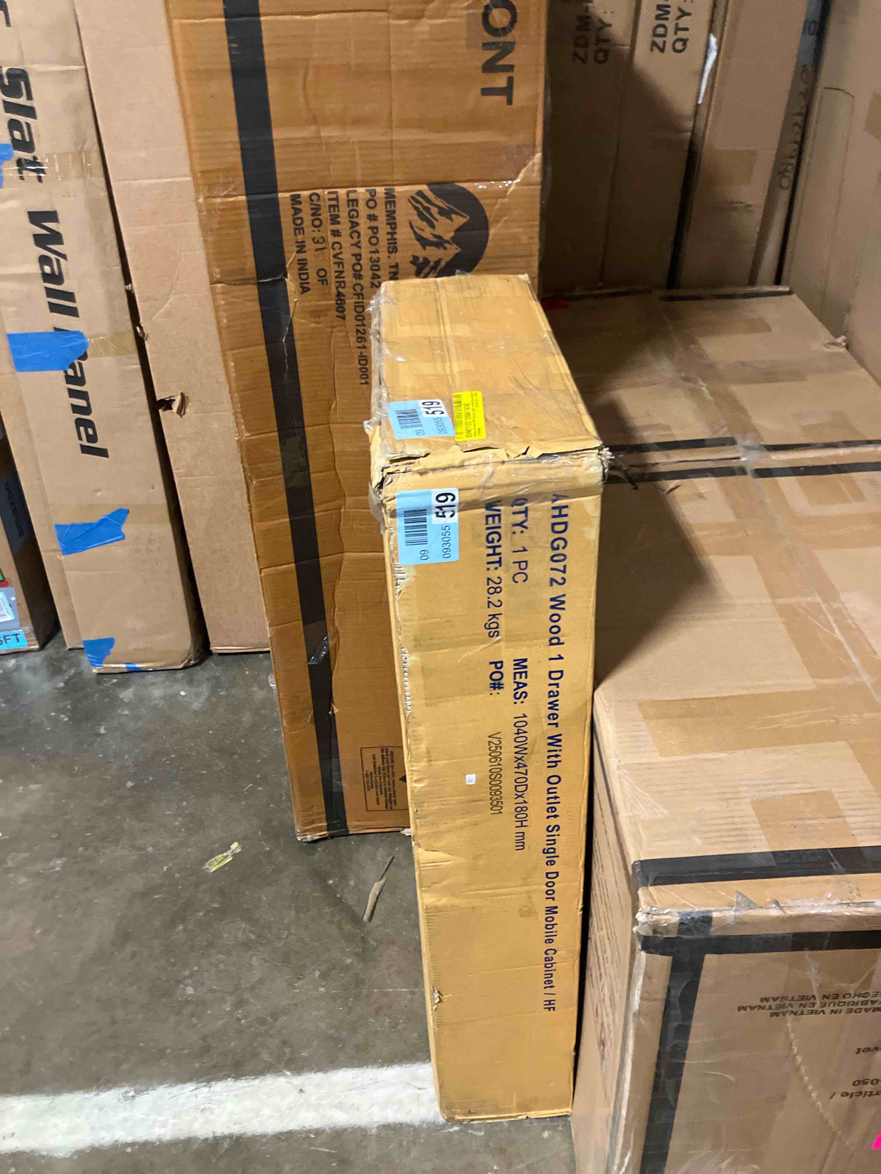 Condition photo showing New/Like New for Cambrie 36.6'' Wide Mobile File Cabinet with Storage and Charging Station, Locking Filing Cabinet For Home Office, Wood Printer Stand, Full-Extension Filing Drawer & 360° Lockable Casters – Fits Letter/A4