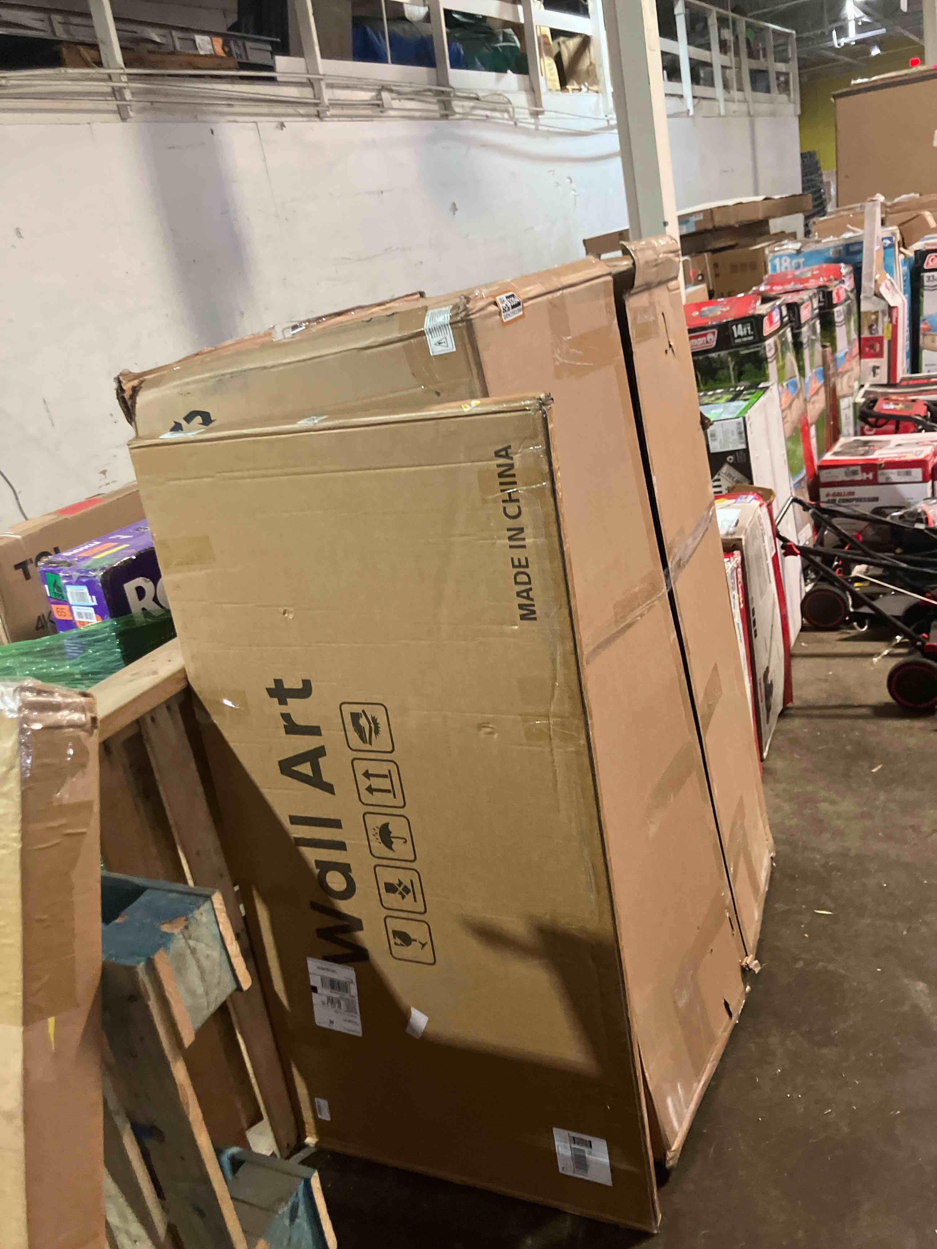 Condition photo showing New/Like New for Framed Extra Large Colorful Abstract Wall Art for Living Room, Modern Horizontal Bright Canvas Prints Paintings Artwork for Walls, Bold Color Pictures for Hallway Dining Bedroom Office Wall Decor 30x60 In 30" H x 60" W Color Burst