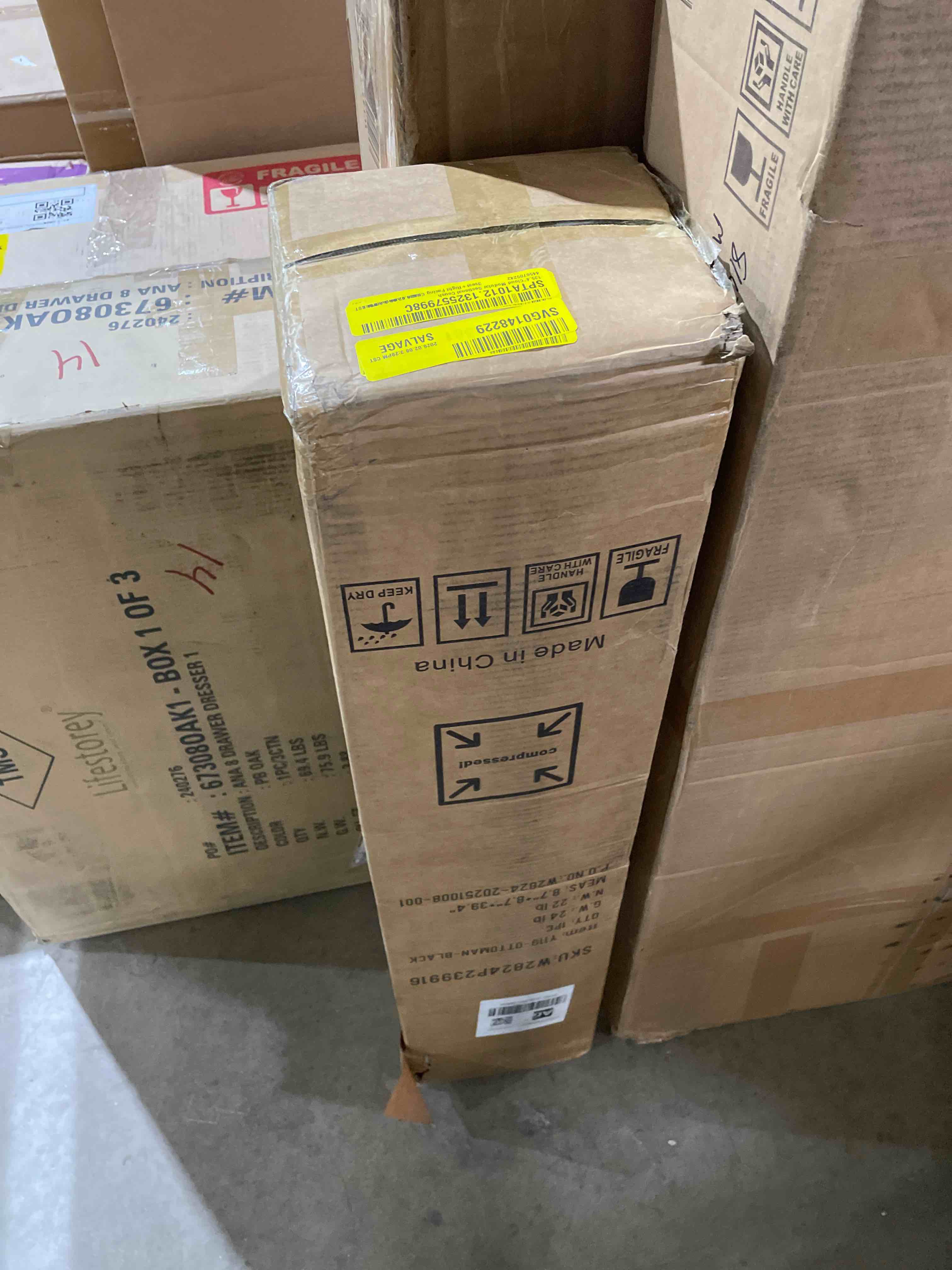 Condition photo showing As Is for 135.4"Cloud Modular Sectional Couch (incomplete) 