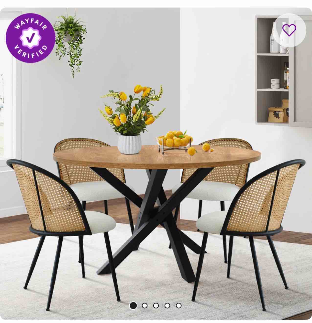 atwater upholstered rattan side chair (set of 4)