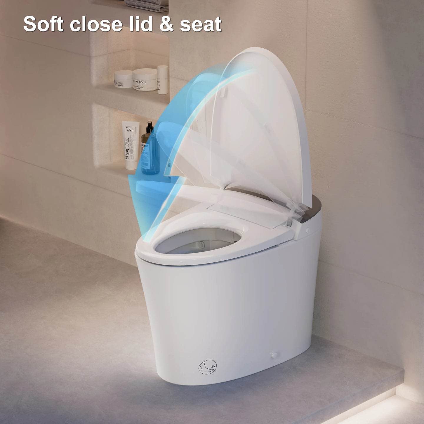 Condition photo showing New/Like New for CANEST Smart Toilet with Bidet Built in, 1000 Gram MaP Flush Score, Bidet Toilet 12" Rough-in, Dual-Flush 1.1/1.6GPF with 17" ADA Comfort Chair Height Seat, Auto Open Close, Heated Seat, Night Light 27.2"D x 16.2"W x 17.4"H New in Box