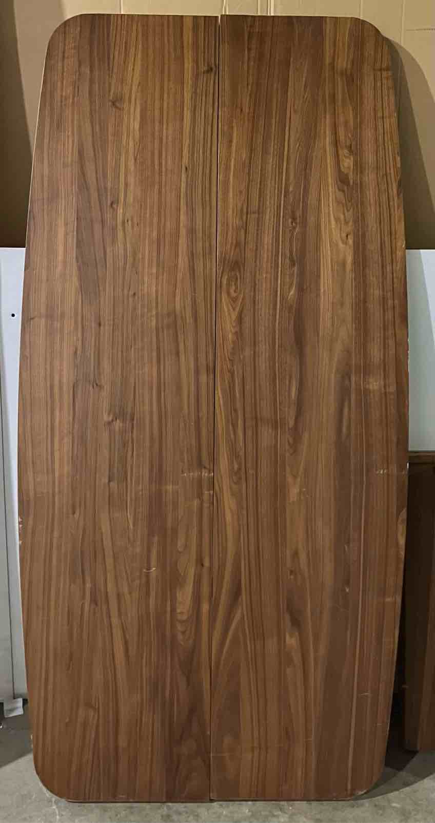 Condition photo showing Good Condition for 71” Modern Rectangular Dining Table by Latitude Run - (Good condition because table is missing the assembly bolts/hardware, and has some nicks and scratches on table and legs)