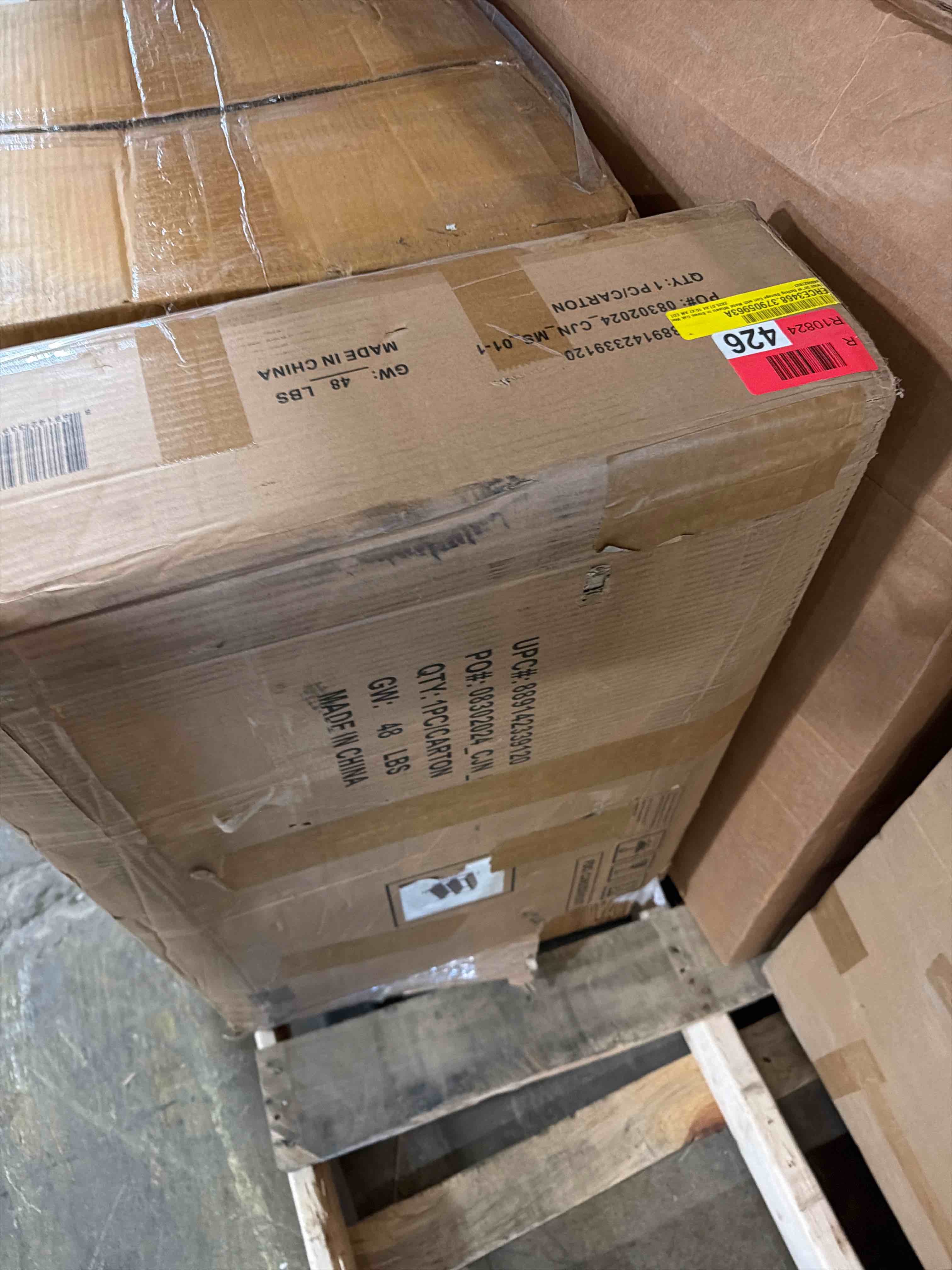 Condition photo showing New/Like New for beloit 30" w rolling storage cart with metal wheels in brown oak woc  