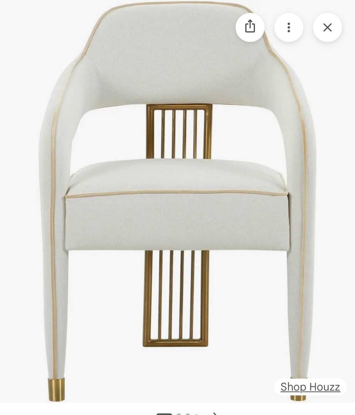 corralis 19.3" h linen upholstered side chair