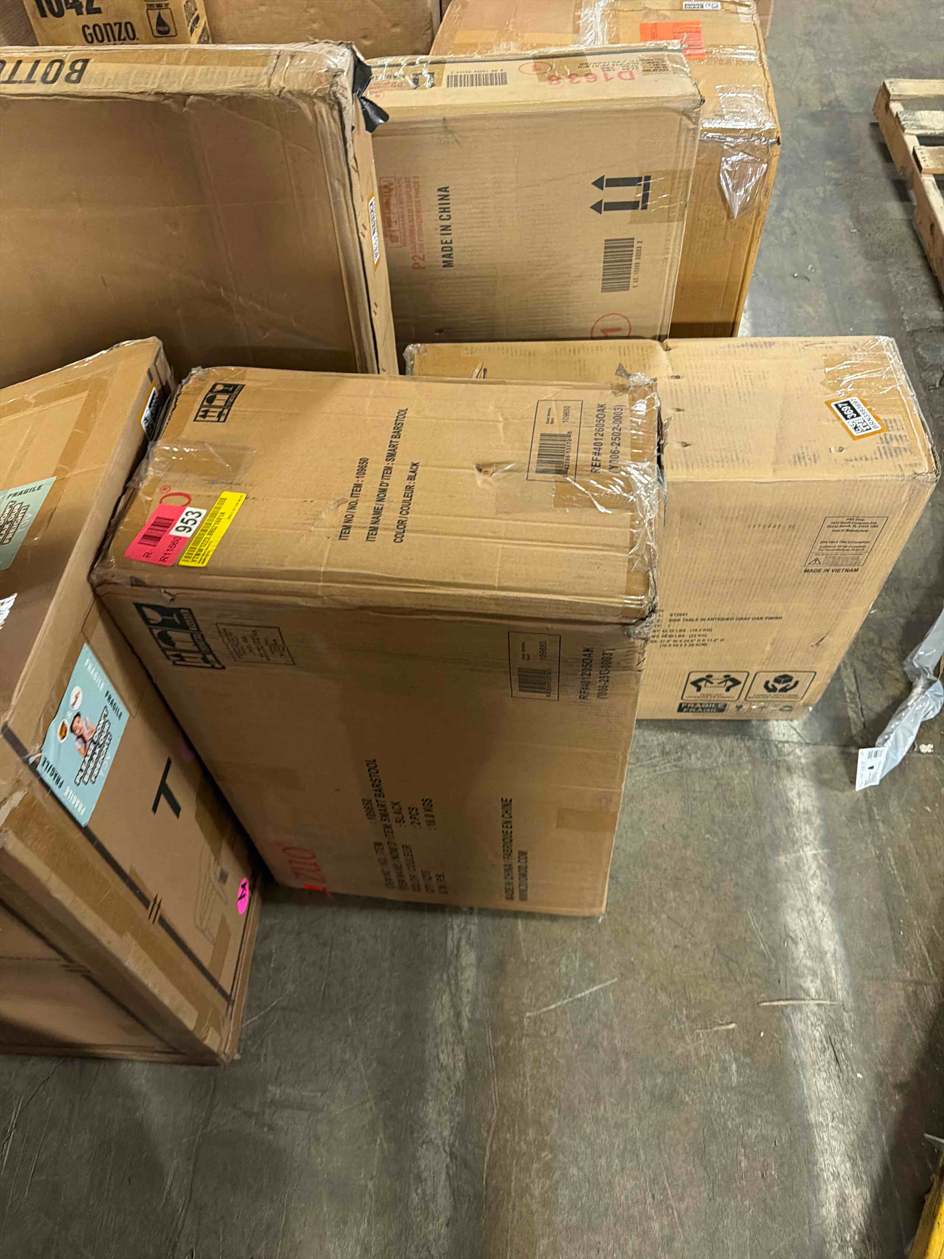 Condition photo showing New/Like New for zuo modern - smart bar chair (set of 2) black - industrial - bar - seating - seat - 330 lbs. weight capacity - steel - plywood - foam - 100% polyurethane - plywood wood - powder coated - indoor -black