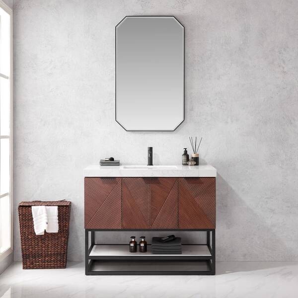 Condition photo showing New/Like New for Mahon 42 in. W x 22 in. D x 33.9 in. H Single Sink Bath Vanity, Countertop Sold Separately 