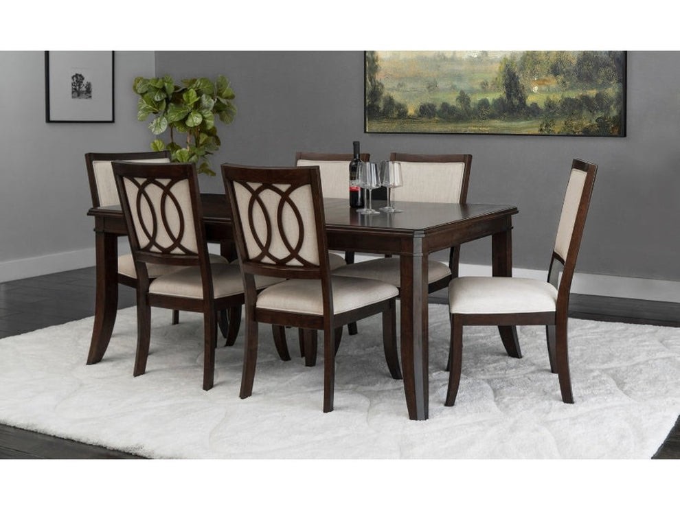 Abbyson Living Cadence Wood Formal Dining Table, Brown 40"D x 72"W x 30"H