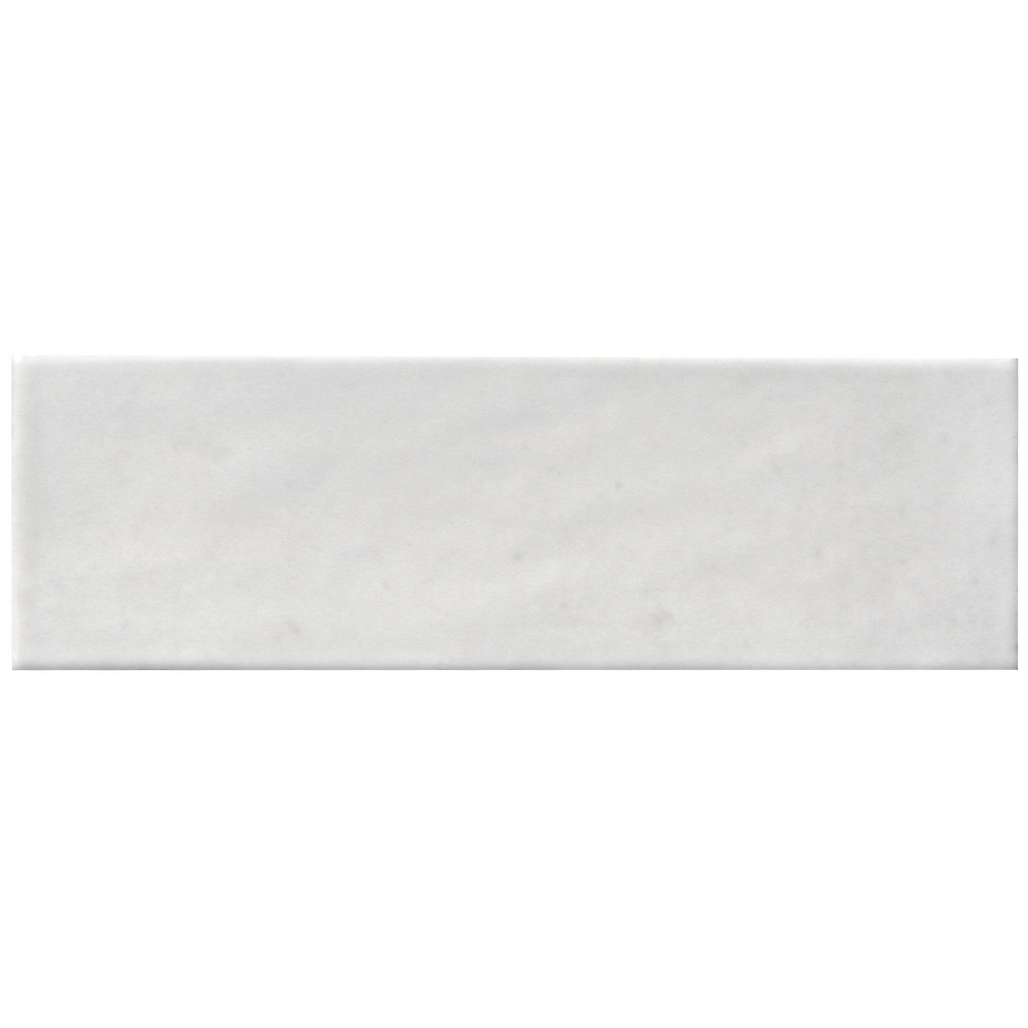 Coco White Glossy Porcelain Wall Tile - 2 x 6 in., 10.68 Sq/Ft Total