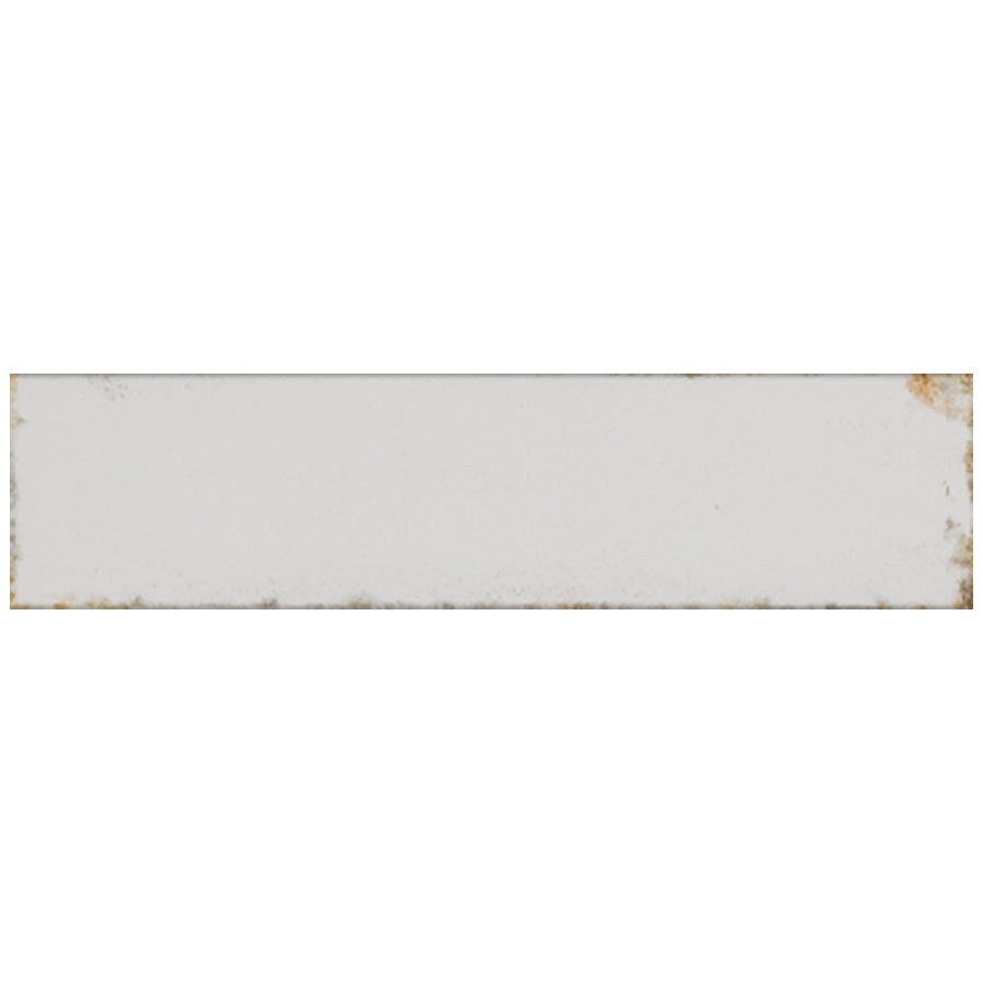 Florida Tile Storied 2.5" X 10" Cotton Glossy White Ceramic Wall Tile, 22.48 Sq/Ft