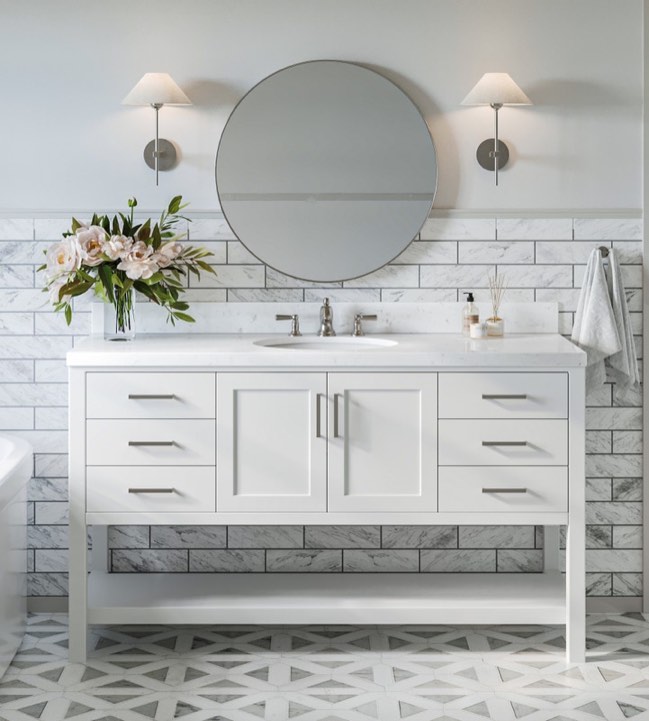 Magnolia Single Vanity with Sink Top (Row 18)