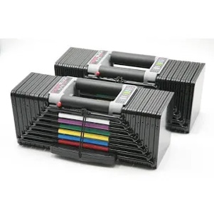 PowerBlock Elite EXP 90 Adjustable Dumbbells, Stage 1, 5-50 lb., Expandable with Expansion Kits