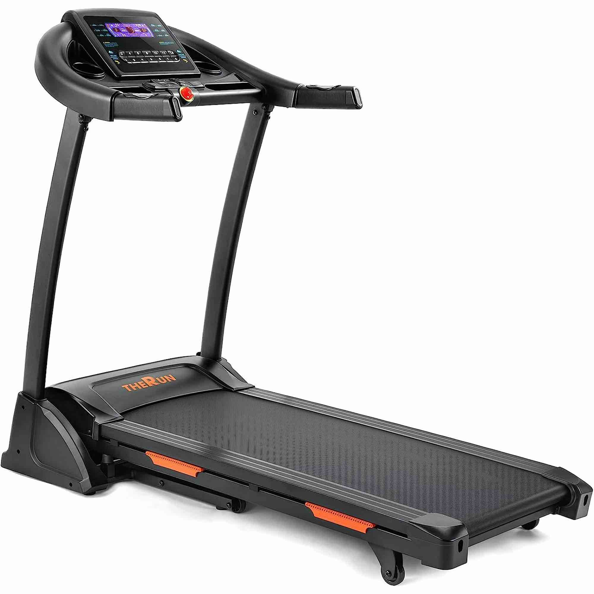 THERUN Incline Exercise Treadmill with 15 Levels of Incline, Shock Absorption, & 18 Programs. 300Lb Capacity, â€60.2"D x 29.4"W x 51.3"H