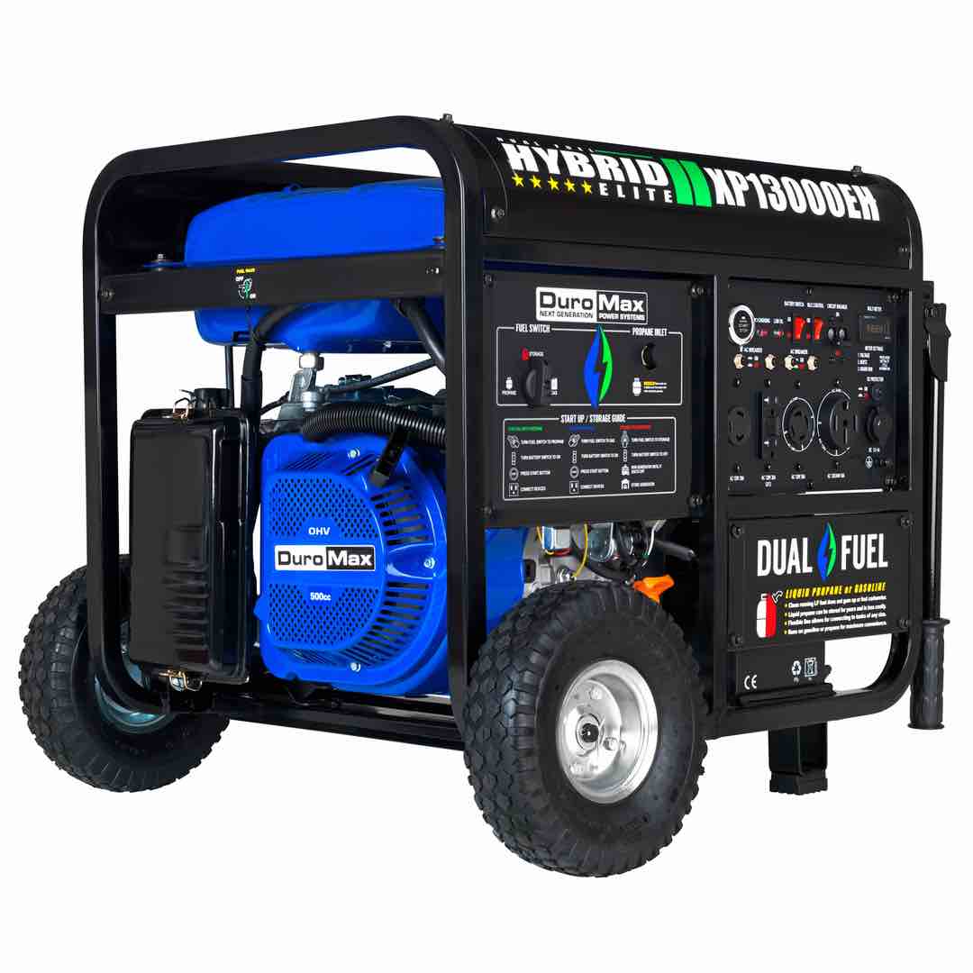 DuroMax Generator 13,000 Watt Dual Fuel Portable EH, 