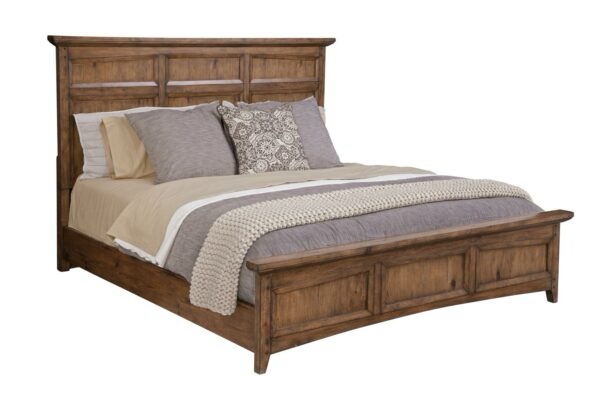American Woodcrafters Oakdale Handcrafted Oak Wood Panel Headboard in Honey Finish. Headboard only, in brand new condition.