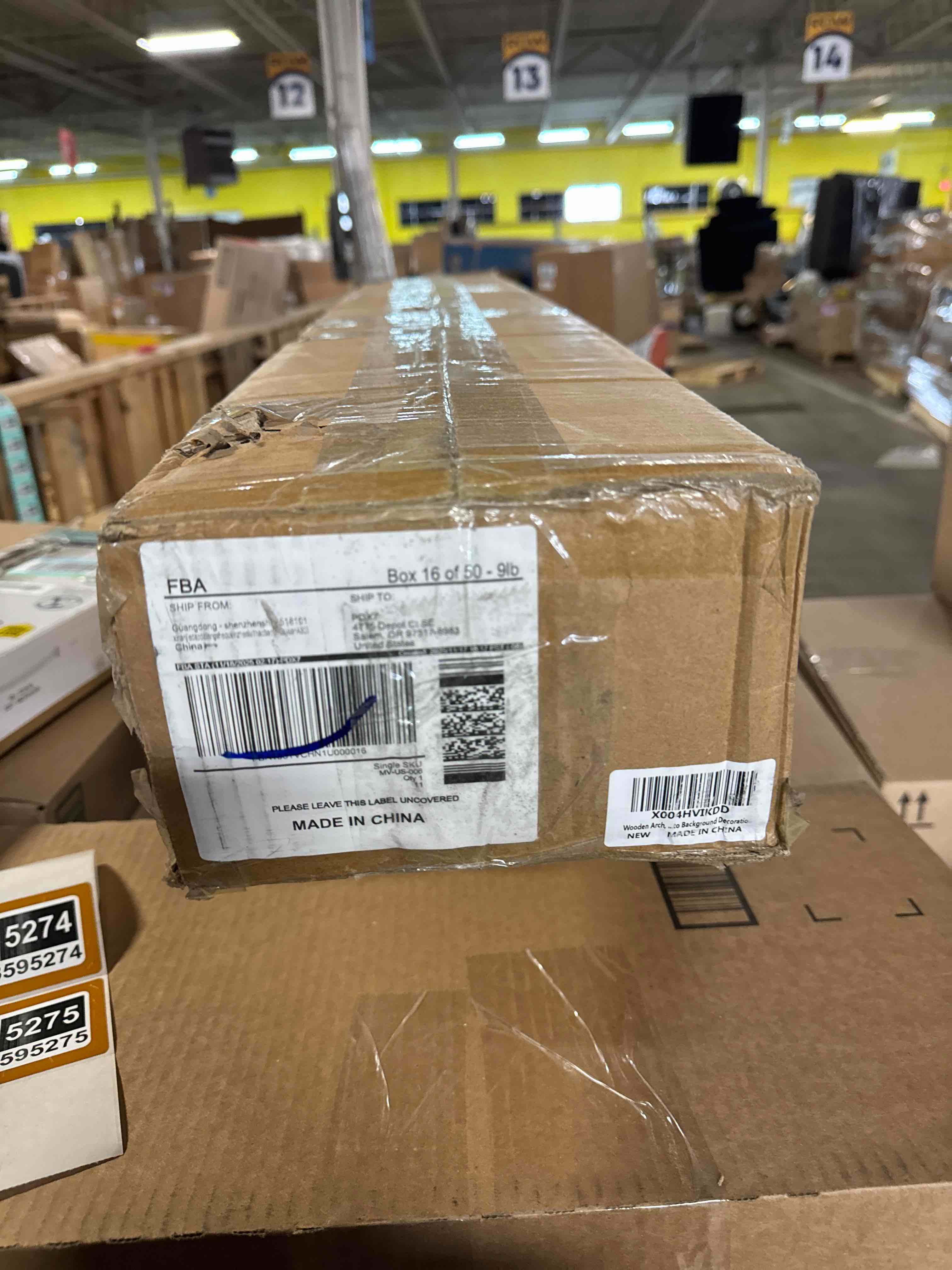 Condition photo showing Good Condition for 7.48FT Wooden Wedding Arch Frame Backdrop Stand, Square Wood Arch Stand Wedding Arches for Ceremony Wedding Arbor