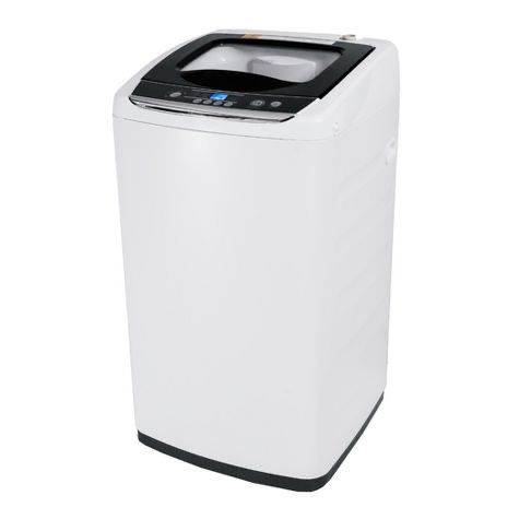 black+decker small portable washer, washing machine for household use, portable washer 0.9 cu. ft. with 5 cycles, transparent lid & led display, scratches and scuffs across exterior (pictured)