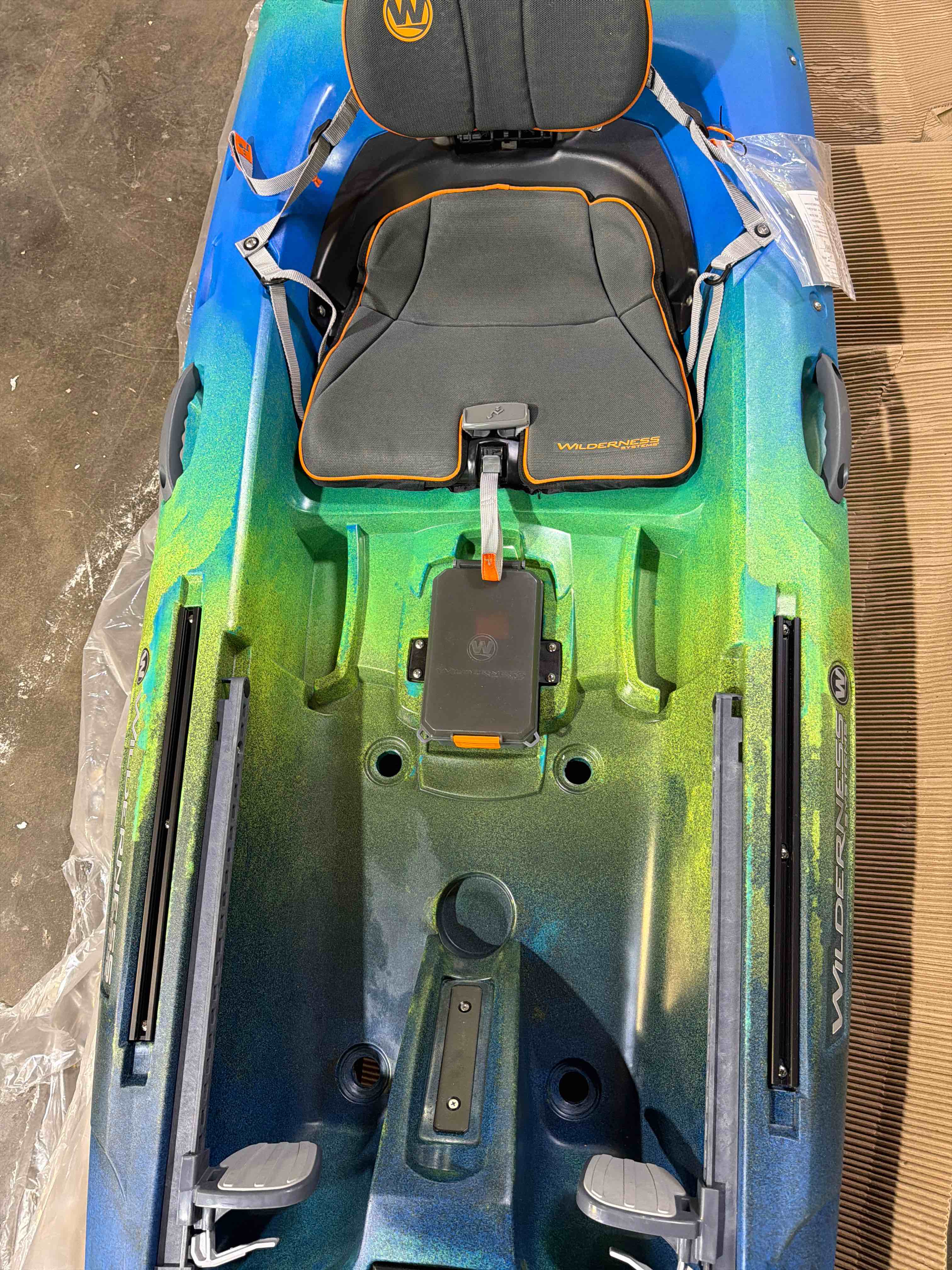 Condition photo showing New/Like New for Wilderness Systems Galaxy TARPON 105 Max Weight Capacity-325 Lbs, Bungee Deck Rigging, Keepers XL Foot Brace System, Side Carry Handles with Paddle Holder, Cupholder, Phase 3® AirPro Sit-On-Top-Seat, Dimensions 10’ 6” L x 36” W