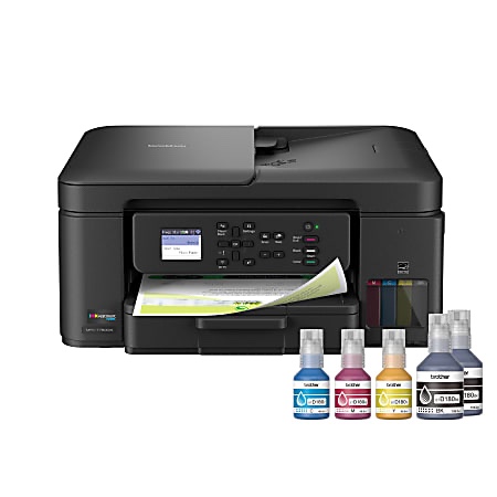Brother INKvestment Tank MFC-T780DW Wireless Color All-In-One Supertank Inkjet Printer, MAX PAPER SIZE 8.5" x 14" Legal, Print Copy and Scan, Wireless and USB Connection, Cloud App Connections, Brother Mobile Connect App.