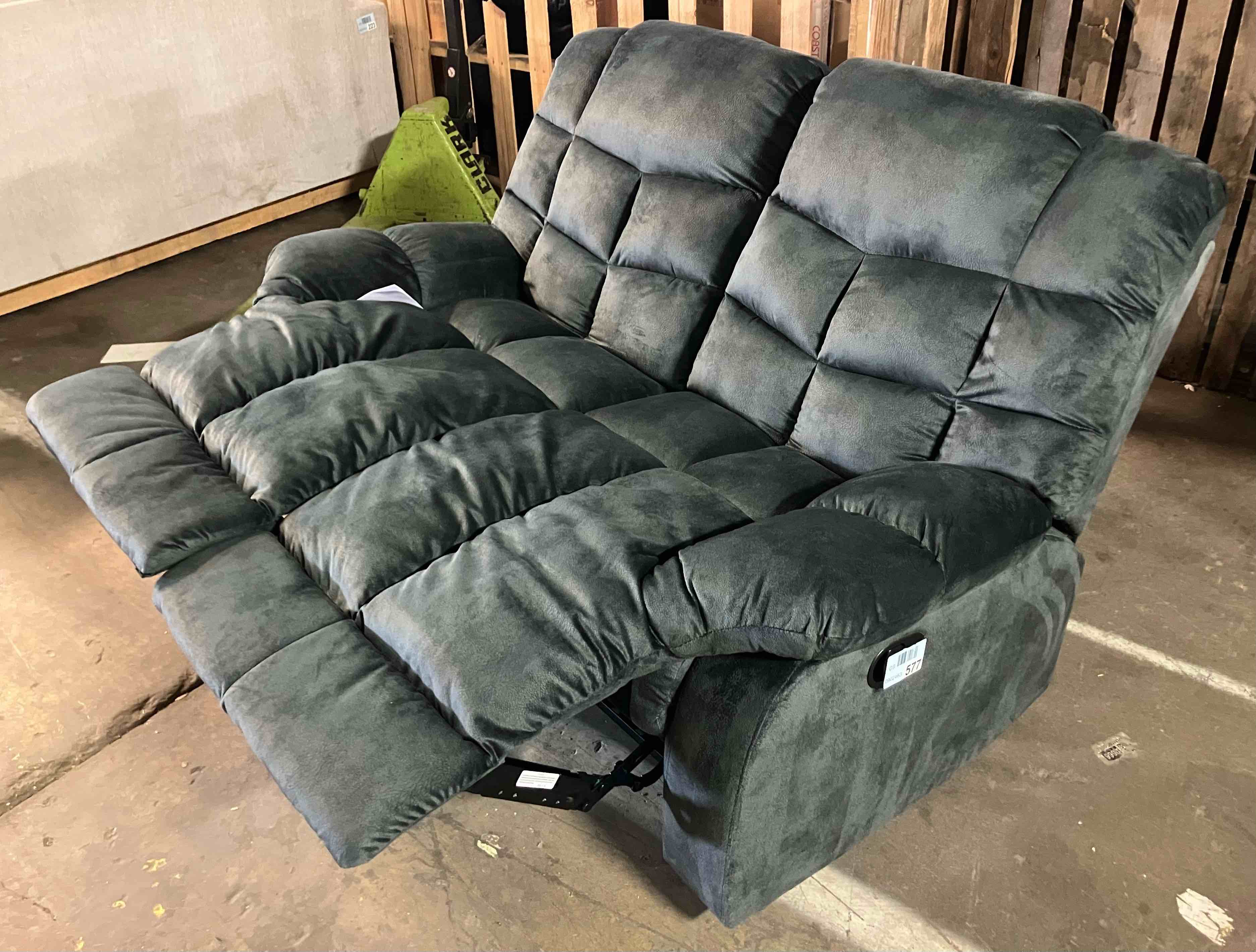 Condition photo showing New/Like New for edilmar 61.8'' wide modern and super soft manual reclining loveseat sofa