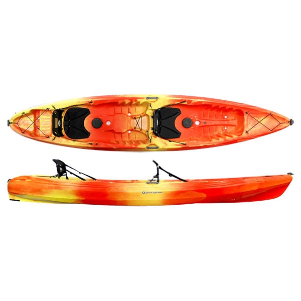 Perception Tribe 13.5 Recreational Kayak - Missing one center hatch
