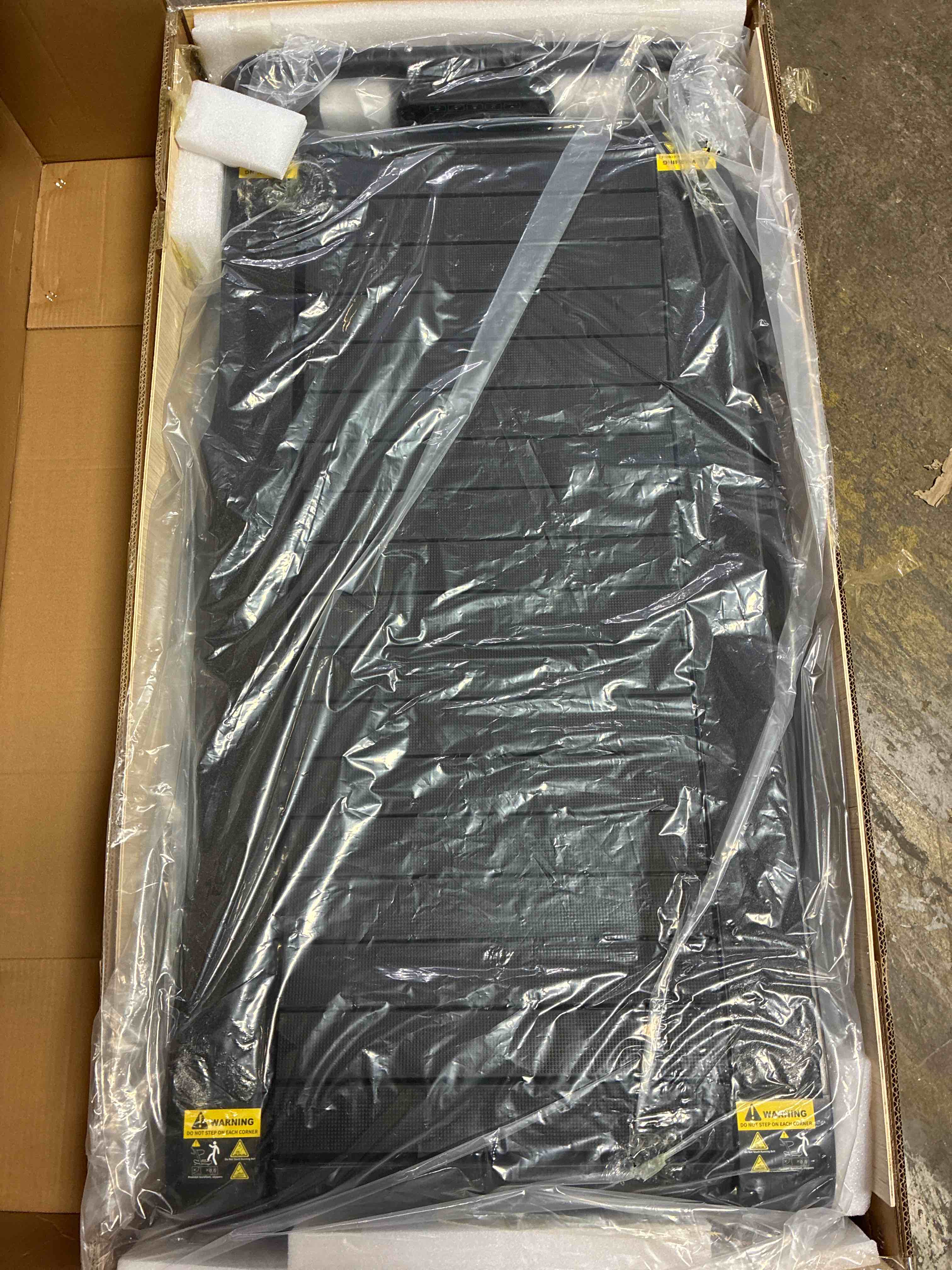 Condition photo showing New/Like New for ergolife curved treadmill, 2-in-1 folding, compact, manual, with lcd display