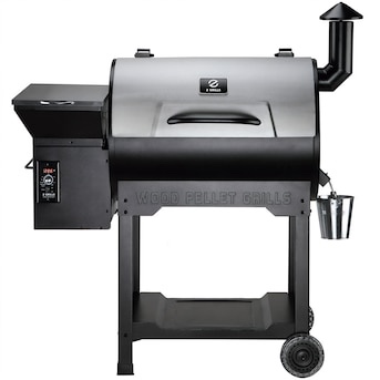 Silver Stainless Steel Wood Pellet Grill & Smoker, 697 Sq.in Cooking Area, 8-in-1 BBQ Grill, Automatic Temperature Control, Small Paint Chip Off One Of The Grill Racks(Pictured) Item Is Otherwise Brand New