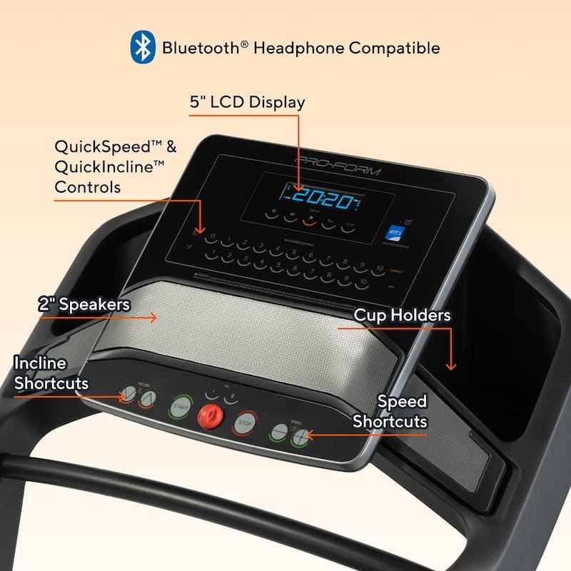 Condition photo showing New/Like New for proform carbon tl; treadmill for walking and running with 5inch display, built-in tablet holder and spacesaver design