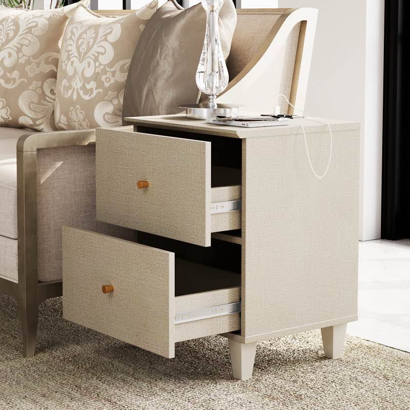 Lysiane Bedroom Charging Nightstand