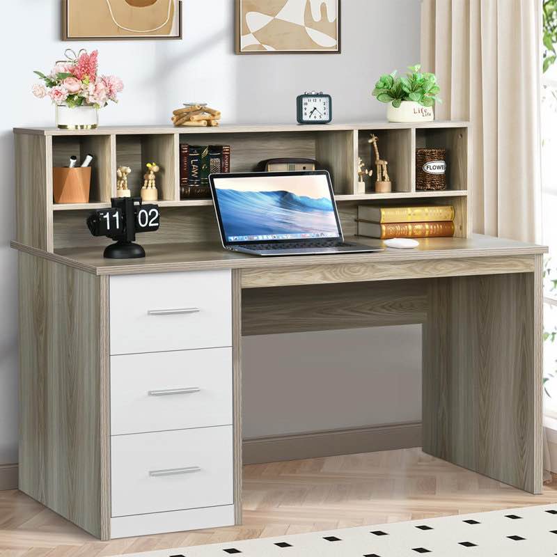 Computer Desk with Hutch