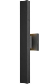 Anabrenda Black 2 Bulb Integrated LED Outdoor Armed Sconce