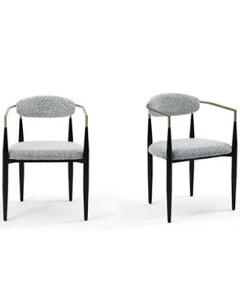 Boucle Dining Chairs Set of 2, Upholstered Dining Chairs 
