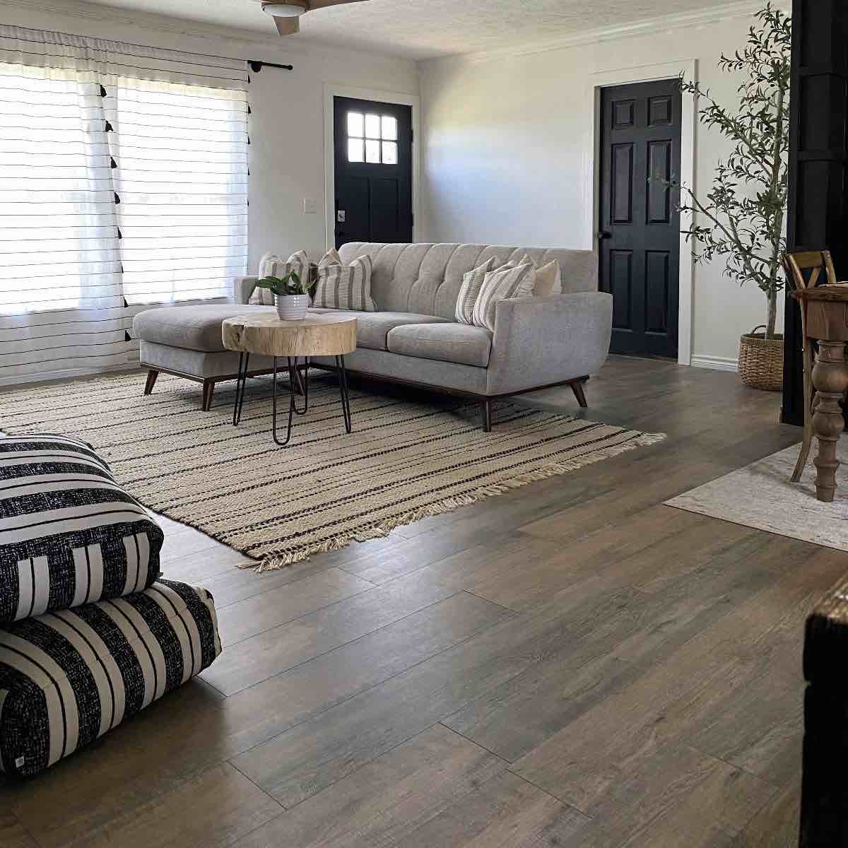 Seaside AC5 Waterproof Laminate Flooring in Caramel Nut Brown, 17.49 Sq/Ft per Box, 4 Boxes Total