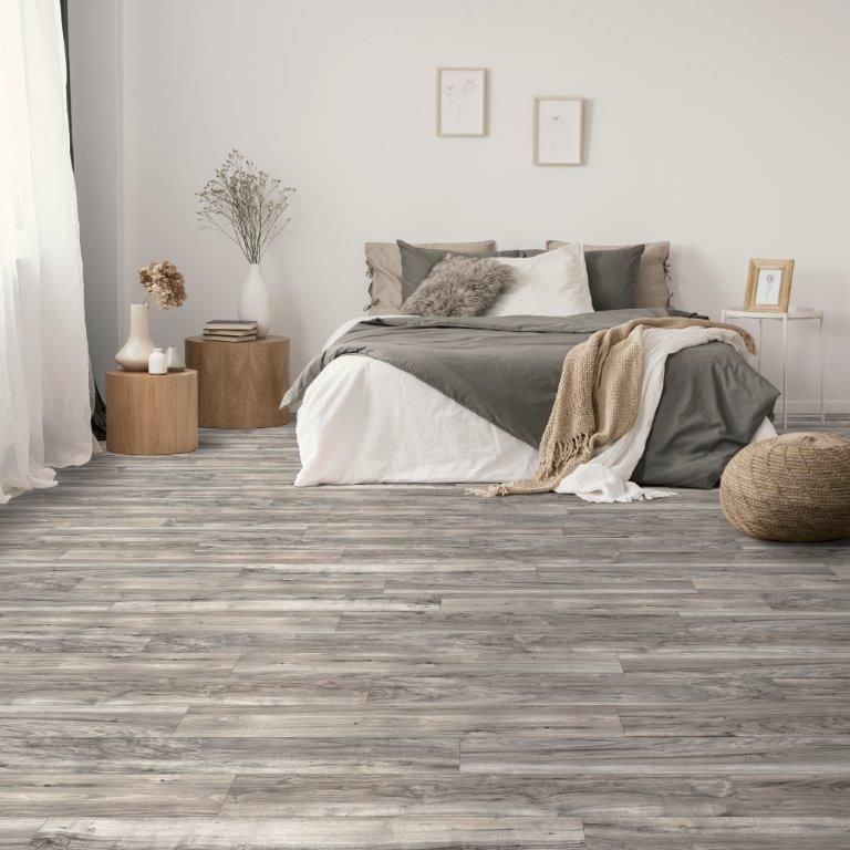 Southern Gray AC4 Spill Defense Laminate Flooring in Distressed Grey, 12.34 Sq/Ft per Box, 20 Boxes Total