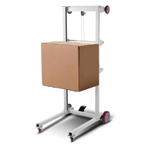 VEVOR Material Lift Winch Stacker, 551 lbs Capacity Pallet Truck Dolly, 70 in Max Lifting Height Manual Winch Stacker, Multifunctional with Wheels and Adjustable Fork