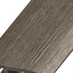 Armstrong 94” L, 3” W, .5” Thick Solid Oak Wooden Trim in Indigo Dust. Distressed Dark Grey, Slanted Slab. 5 Pieces per box, 6 Boxes Total