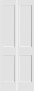 Trimlite 80" 12” W 2-Panel Shaker Bifold Door Set, 2 Sets Total, 2 Boxes Complete Item.