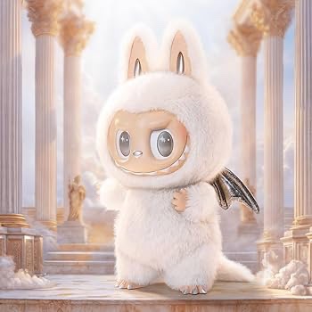 POP MART The Monsters - Angel in Clouds Vinyl Face Doll, 22.83 inches Height, Toys for Modern Home Decor, Collectible Toy Set for Desk Accessories, 1PC. LOCATED IN SMALLS AREA ON BOTTOM SHELF