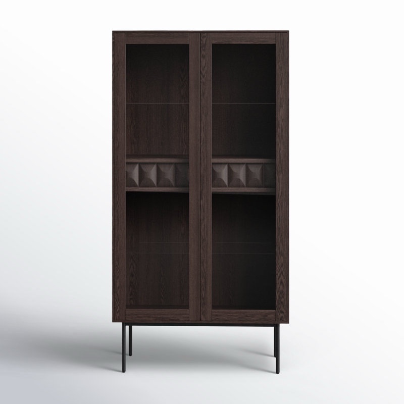 Lissette Dining Cabinet by Hashtag Home (top of cabinet is busted, inside of right door is damaged)