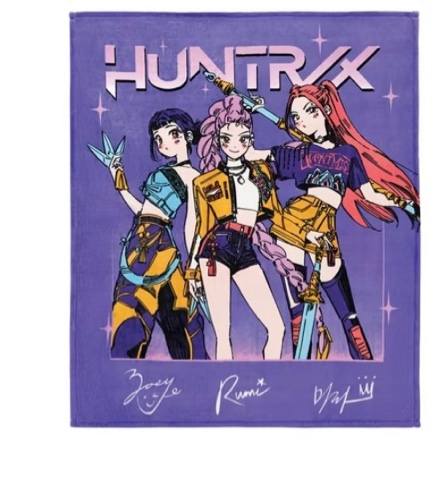KPOP Demon Hunters Silk Touch Throws, 50" x 60"