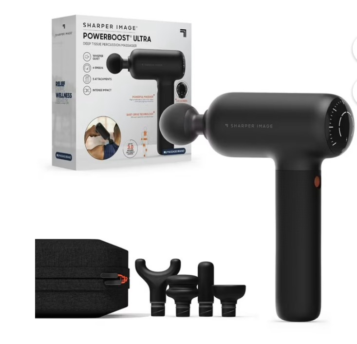 sharper image powerboost ultra deep tissue percussion massager