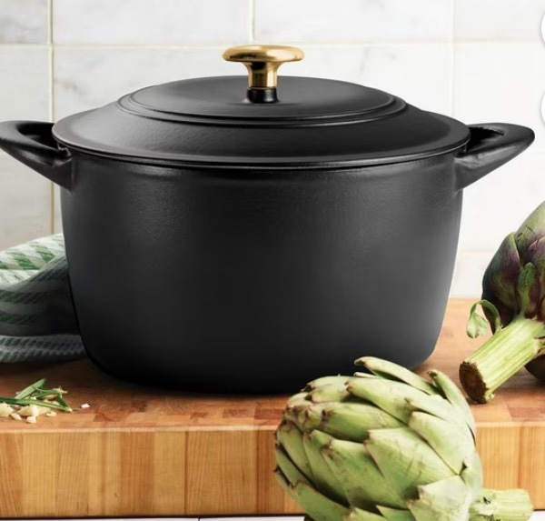 tramontina enameled cast iron 7-quart covered round dutch oven