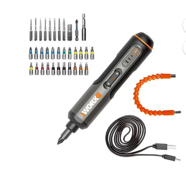worx 4v 3-speed cordless screwdriver