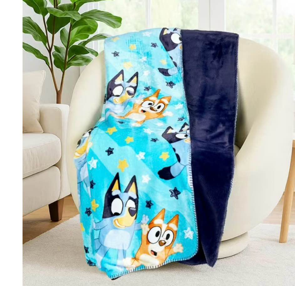 Licensed Character Plush Faux Fur Kids Throw Blanket, 50" x 60