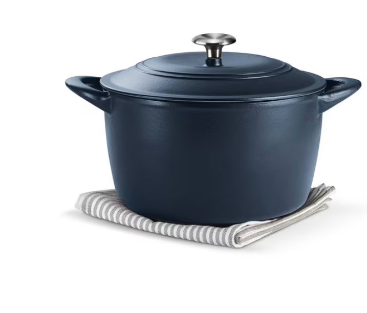 tramontina enameled cast iron 7-quart covered round dutch oven