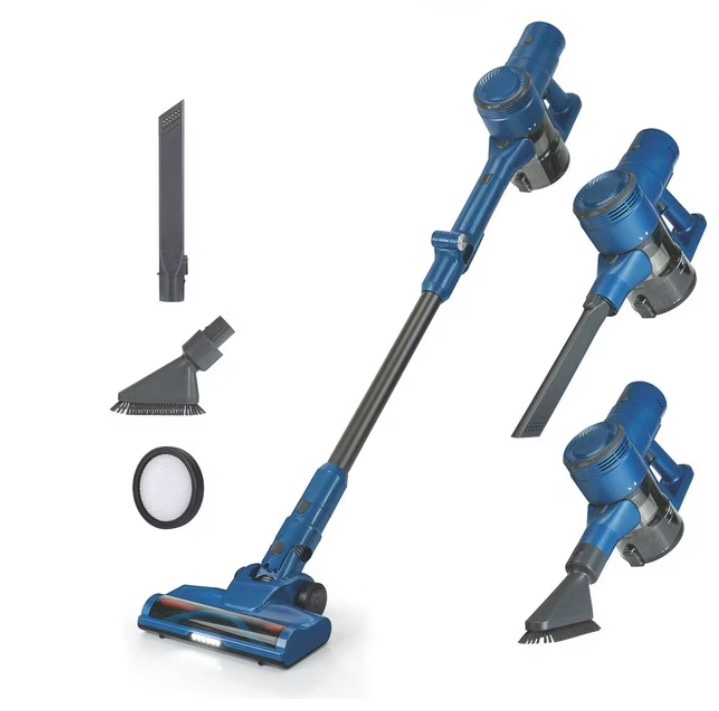 epro select cordless stick vacuum with led display, hepa filter